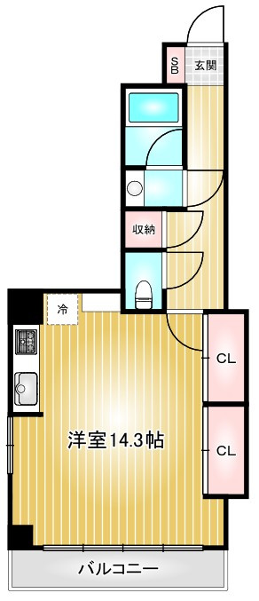 スタジオスクエア大須｜名古屋市の賃貸ならMy賃貸の間取り|スタジオスクエア大須