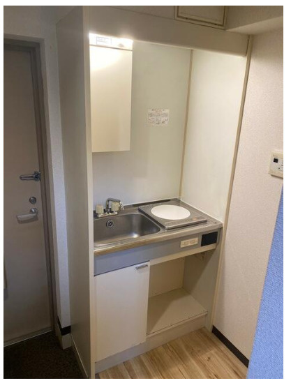 新宿区下落合１丁目の賃貸マンションのキッチン|コンパクトなキッチンで掃除もラクラク