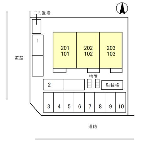 サンフラワーＹの区画図