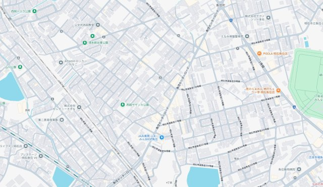 明石市魚住町西岡　新築一戸建ての地図
