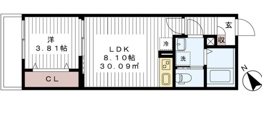 アブニールブリアン上本郷の間取り