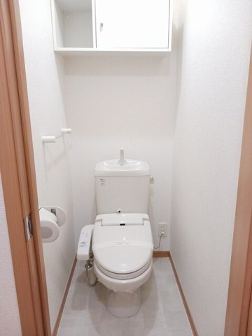 フレグランスＦのトイレ|落ち着いた色調のトイレです