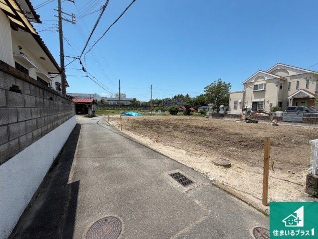 西宮市山口町上山口　第1期　新築一戸建ての前面道路含む現地写真|周辺は落ち着いた街並みの住宅地！子育てがしやすい住環境です！まだ未完成ですが、現地でしかわからない事もございます。是非一度ご覧ください。
