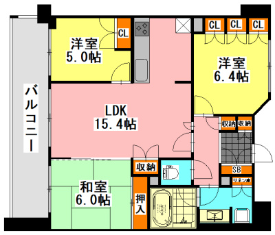 【間取り】 | コンフォートパレス薬園台