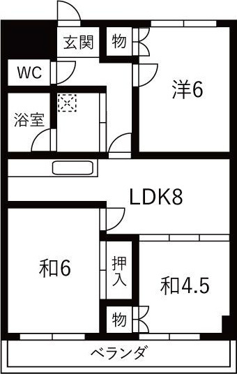 レビュー横山　　刈谷市近郊の賃貸はクラスホーム刈谷店の間取り