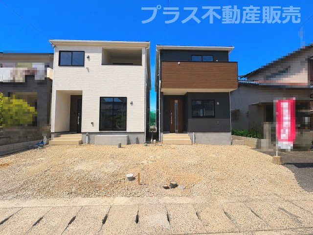 【外観】 | 大野城市上大利3丁目第5　1号棟（全2棟）【仲介手数料無料・0円】 | 現地写真。プラス不動産販売なら、現場の全ての棟をまとめてご見学頂けます。