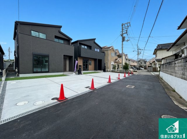 ■西宮市山口町上山口　第1期　新築一戸建ての前面道路含む現地写真|車通りの少ない前面道路！お子様がいらっしゃるご家族でも安心！