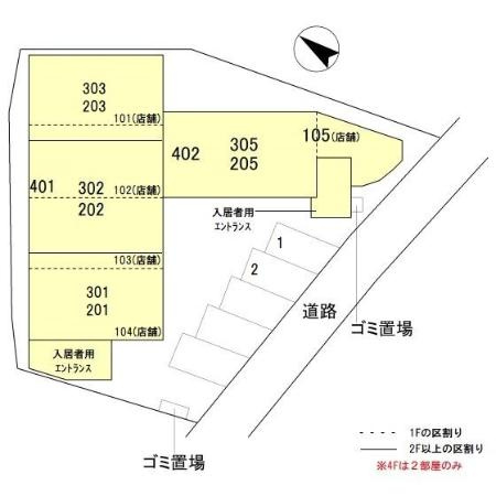 マークハーゲン　住居の区画図