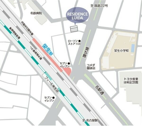 レジデンスルイーダ※FR1か月&初回保証料無料&火災保険料1年分負担キャンペーン中の地図
