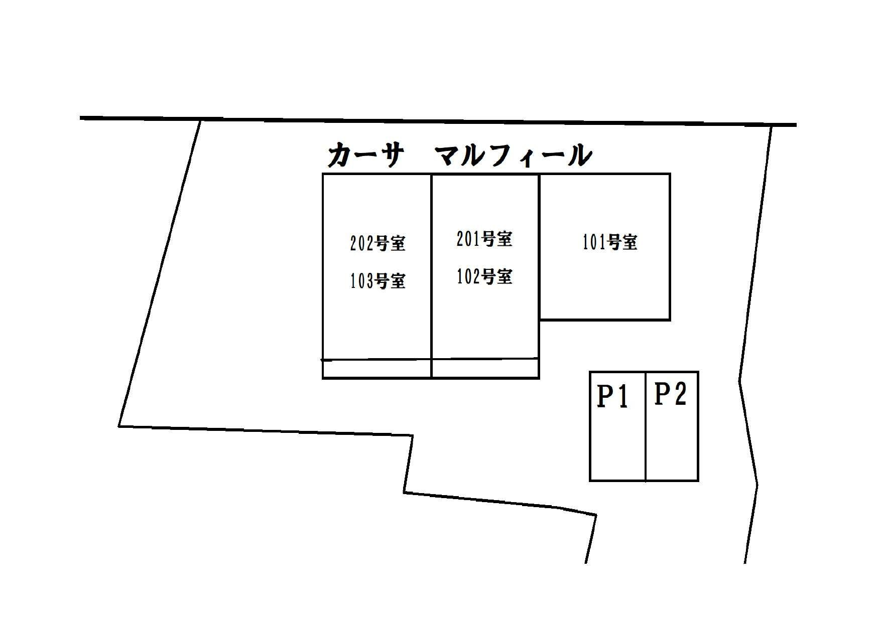 カーサ　マルフィールの駐車場