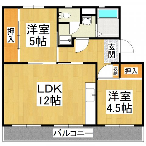 【間取り】 | ヴィラナリー狭山10号棟