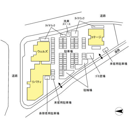 D’ｸﾞﾗﾌｫｰﾄ盛岡駅前ﾀﾜｰｽﾞ　リバティの区画図