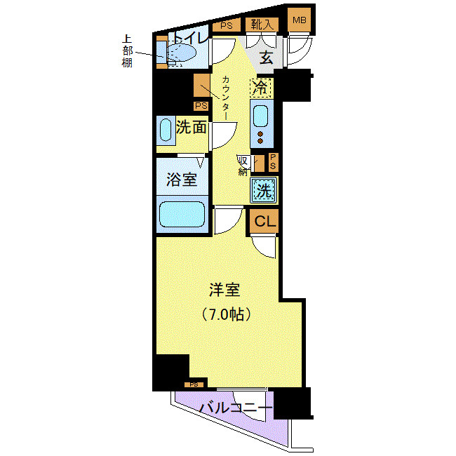 メイクスデザイン西新宿の間取り
