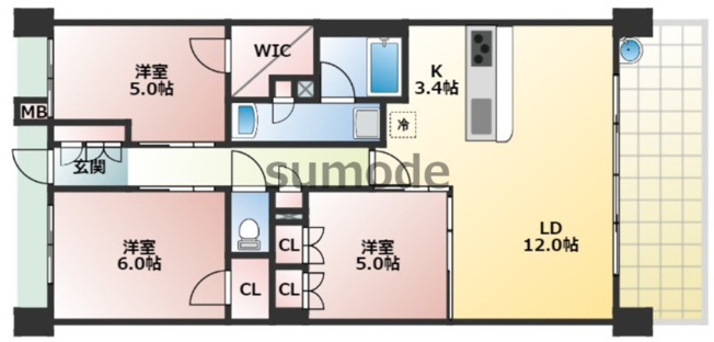 【間取り】 | プレミスト茨木双葉町
