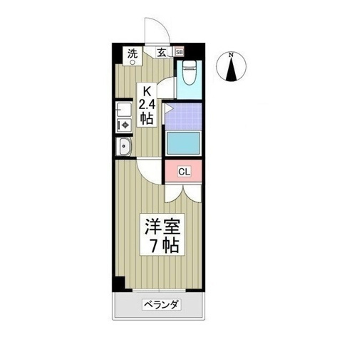 ライジングシティ中丸子の間取り
