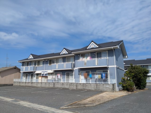 岡山市南区洲崎３丁目のアパートの外観