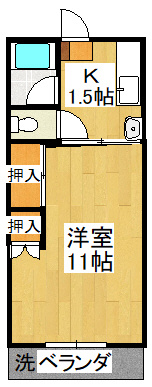 鈴木ハイツの間取り