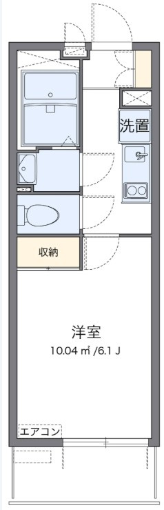 レオパレスガーデンハウスＷの間取り