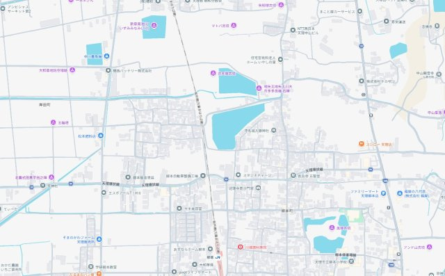●天理市岸田町　第1期　新築一戸建ての地図