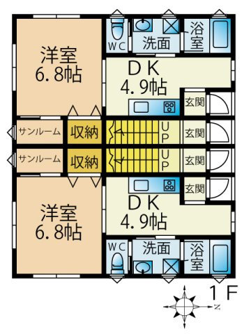 A棟1階フロア図
