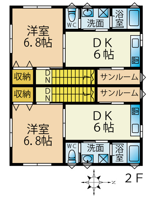 A棟２階フロア図