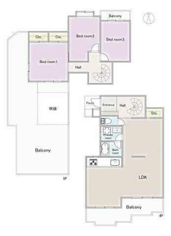 エスポア千代田の間取り