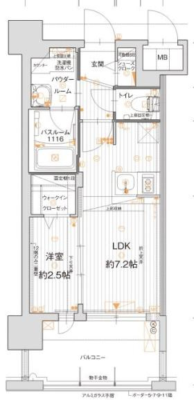 グランフォーレ博多マークプレイス201の間取り