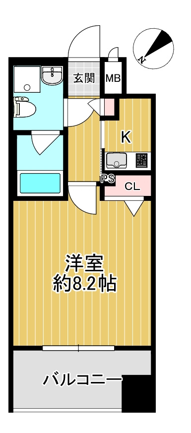 エフパルク県庁前の間取り