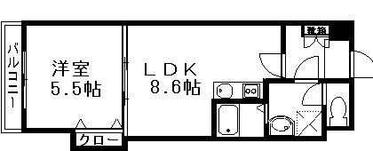 エース五番館の間取り