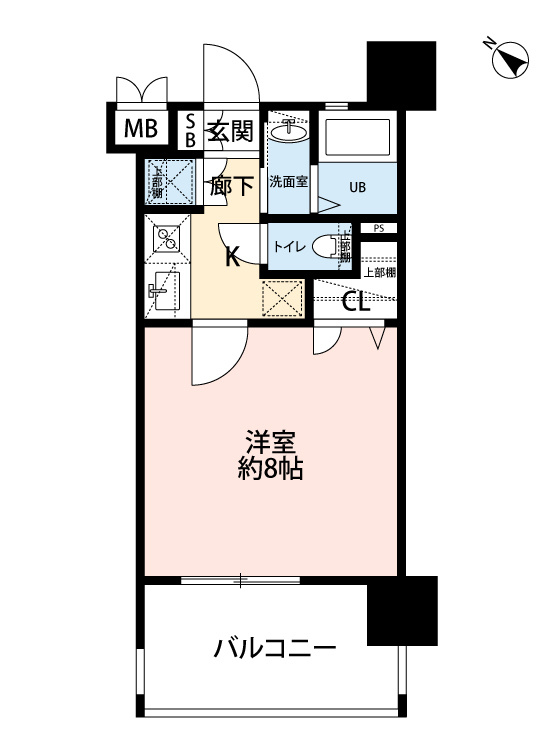 福岡市博多区吉塚６丁目の賃貸マンションの間取り