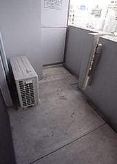福岡市博多区上呉服町の賃貸マンションのバルコニー