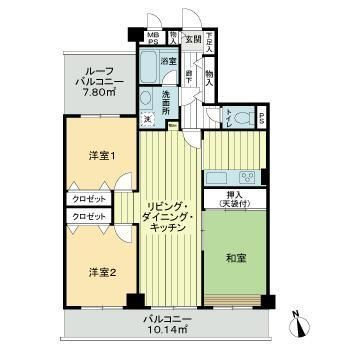 ライオンズマンション津田沼第６の間取り