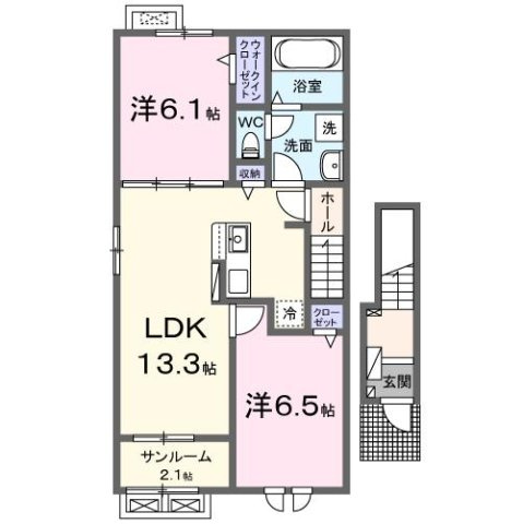 フルーメン　Ⅰの間取り