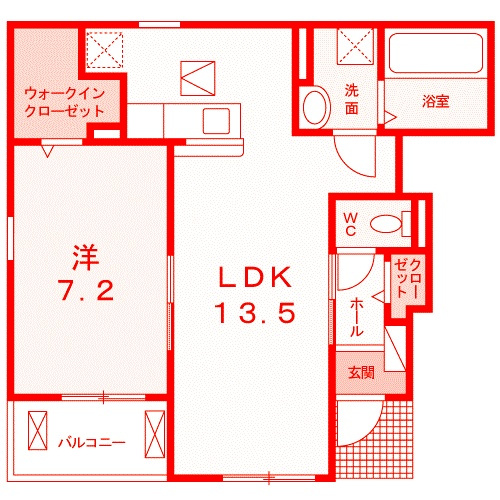 藤沢市石川３丁目のアパートの間取り