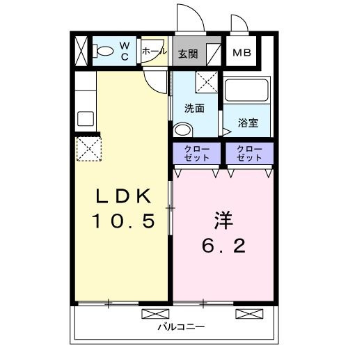 クレールの間取り