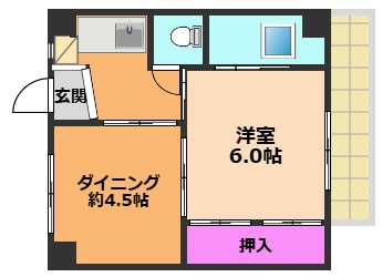 【間取り】 | ビレッジハウス西町3号棟