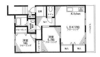 【間取り】 | ジュネス百合ヶ丘 | 間取りです。