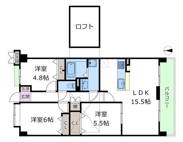 【間取り】 | ラウンドスクエア吹田青葉丘 | エイブルにて取扱い可能な住宅ローンは、全部で10種類以上！お客様にピッタリの住宅ローンを当社のFPよりご案内させて頂きます。住宅ローンのご相談だけでも、お気軽にご相談下さいませ。