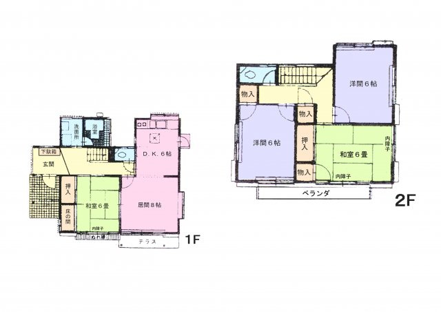 鶴田邸の間取り