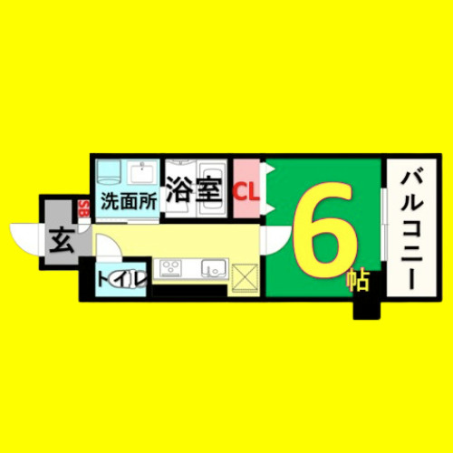 レガーロ　名古屋市賃貸　仲介手数料無料の間取り