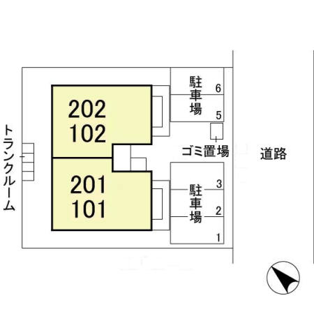 カサベルテの区画図