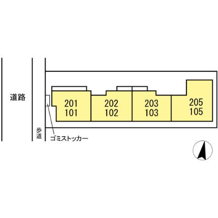 セレスティア北小岩の区画図