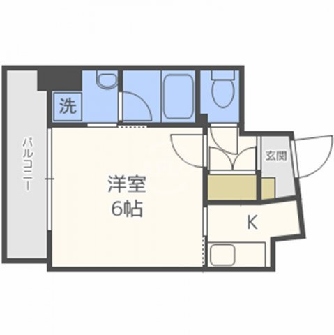 Luce Shinfukushimaの間取り|Luce Shinfukushima(ルーチェ新福島)　開放感のある間取り