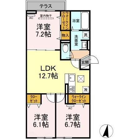 セレスティア江戸川の間取り