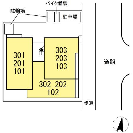 セレスティア江戸川の区画図