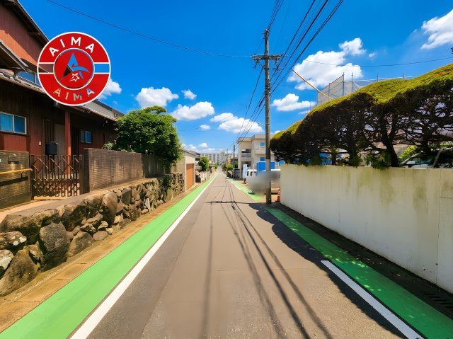 福岡市南区長住5丁目第9-2棟（2号棟）の前面道路含む現地写真|前面道路です。