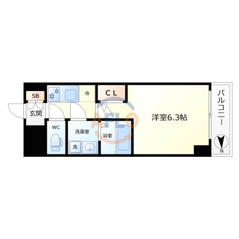 S-RESIDENCE福島玉川Tres（エスレジデンス福島玉川トレス）の間取り|S-RESIDENCE福島玉川Tres　間取り