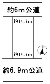 ６７０４１　岐阜市日野北４丁目土地の区画図
