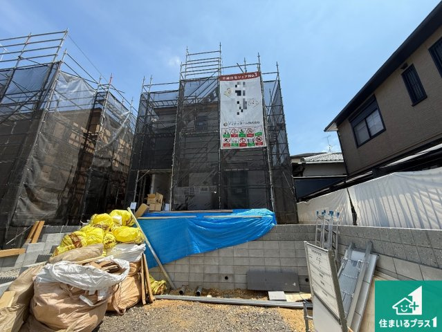 大阪狭山市西山台　第1期　新築一戸建ての外観|現在建築中！落ち着いた街並みで新生活を始めることが出来そう！周辺の物件も併せてご紹介させて頂きます！