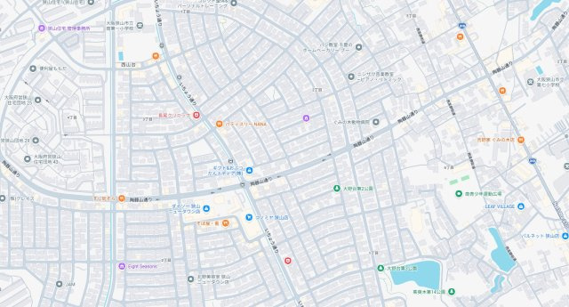 大阪狭山市西山台　第1期　新築一戸建ての地図